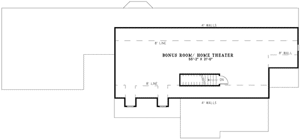 Southern Floor Plan - Upper Floor Plan #17-2164