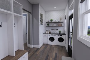 Interior - Laundry for Farmhouse House Plan #51-1242 - 5 bed, 4.5 bath