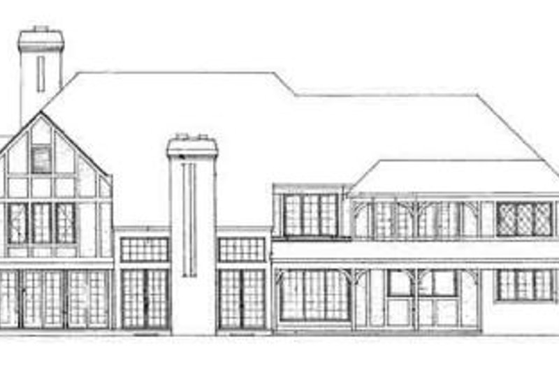 Tudor Style House Plan - 4 Beds 5.5 Baths 5638 Sq/Ft Plan #72-219 ...
