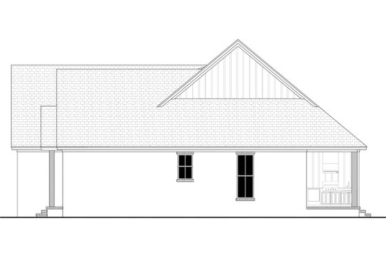 Exterior - Other Elevation 1 for Farmhouse House Plan #430-362 - 3 bed, 2 bath