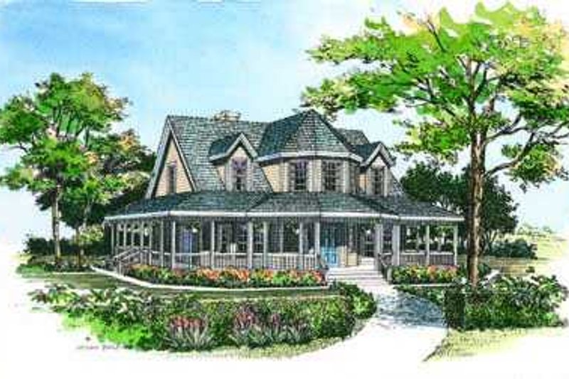 Home Plan - Country Exterior - Front Elevation Plan #72-118