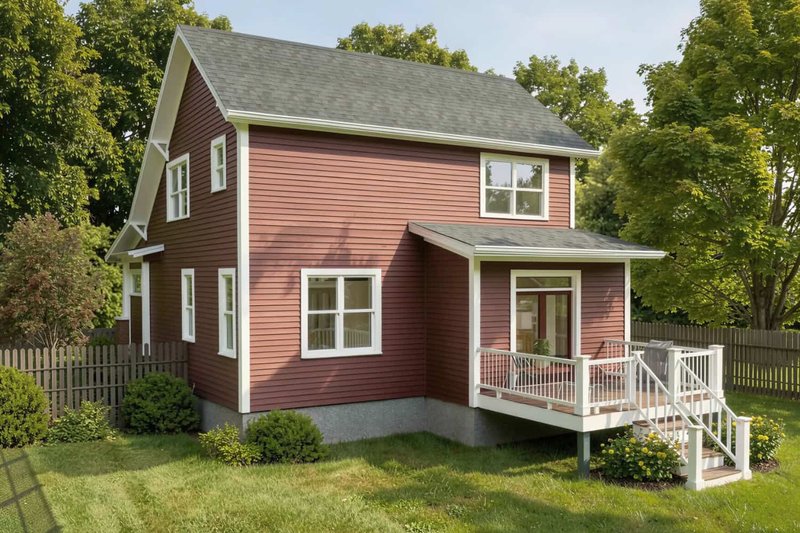 House Blueprint - Exterior - Other Elevation for Bungalow House Plan #79-374 - 4 bed, 2.5 bath
