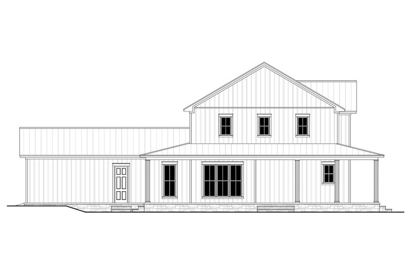 House Blueprint - Exterior - Other Elevation for Farmhouse House Plan #430-280 - 4 bed, 3 bath