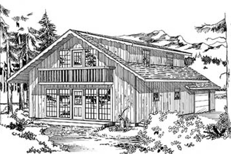 Cottage Style House Plan - 4 Beds 2 Baths 1680 Sq/Ft Plan #47-108