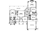 Mediterranean Style House Plan - 4 Beds 3 Baths 2258 Sq/Ft Plan #417-224 