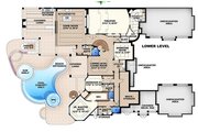 Mediterranean Style House Plan - 6 Beds 7.5 Baths 11672 Sq/Ft Plan #27-466 