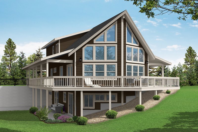 Home Plan - Craftsman Exterior - Rear Elevation Plan #124-1369