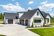 European Style House Plan - 4 Beds 4.5 Baths 3697 Sq/Ft Plan #1096-145 Exterior 
