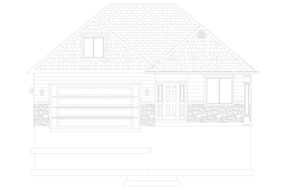 Exterior - Front Elevation 8 for Craftsman House Plan #1060-152 - 2 bed, 2 bath