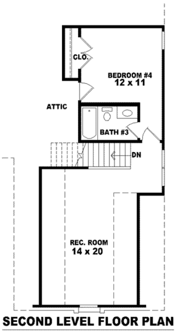 European Floor Plan - Upper Floor Plan #81-1124