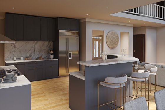 Interior - Kitchen 1 for Traditional House Plan #54-324 - 5 bed, 4 bath