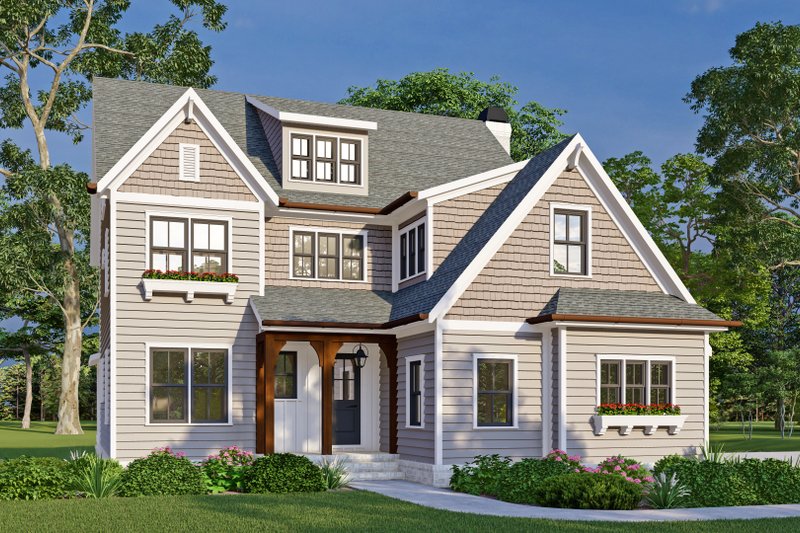 Dream House Plan - Traditional Exterior - Front Elevation Plan #927-1035