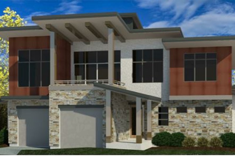Home Plan - Modern Exterior - Front Elevation Plan #920-112