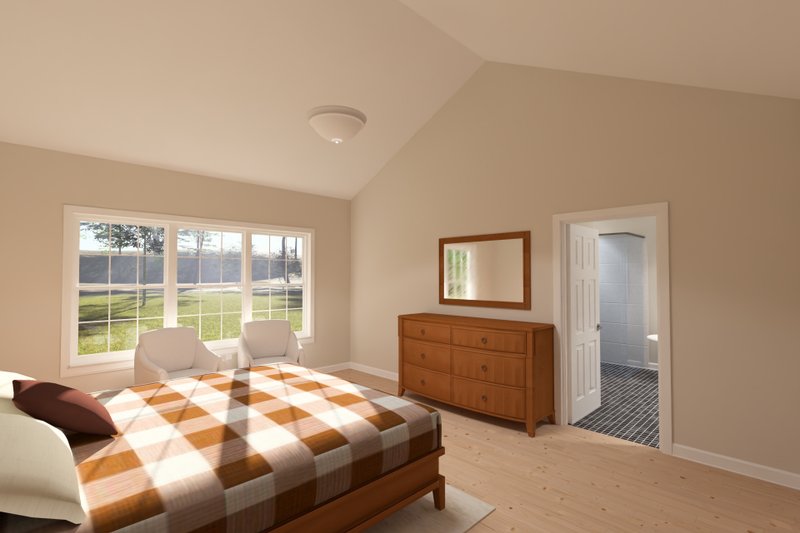 Home Plan - Interior - Master Bedroom for Cottage House Plan #513-2409 - 4 bed, 3.5 bath