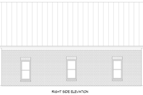 Exterior - Other Elevation 1 for Country House Plan #932-978, 0 bath