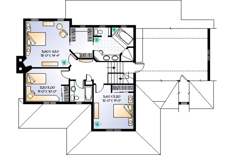 Farmhouse Style House Plan - 3 Beds 2.5 Baths 2183 Sq/Ft Plan #23-293 ...