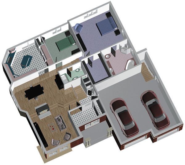 Traditional Floor Plan - Main Floor Plan #25-1065