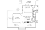 Cabin Style House Plan - 1 Beds 1 Baths 1260 Sq/Ft Plan #1109-10 Floor 