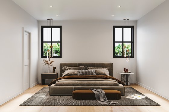 Interior - Master Bedroom for Farmhouse House Plan #23-2752 - 4 bed, 3 bath