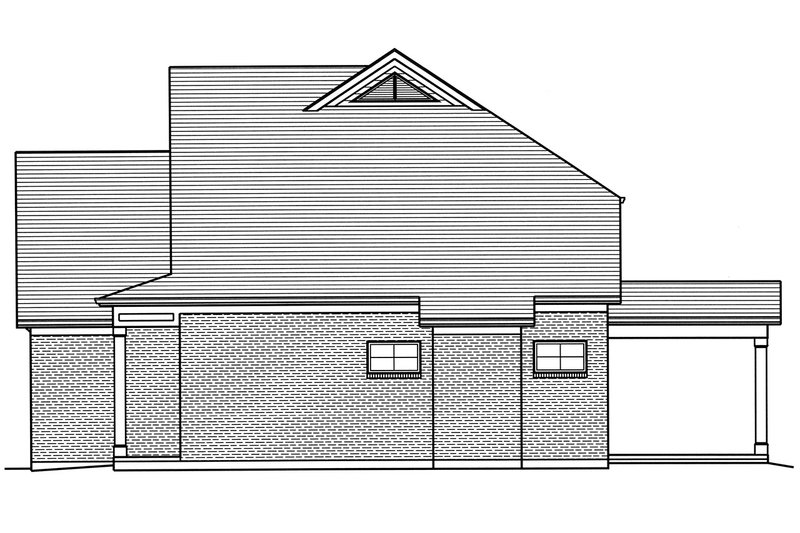 House Blueprint - Right Side Elevation