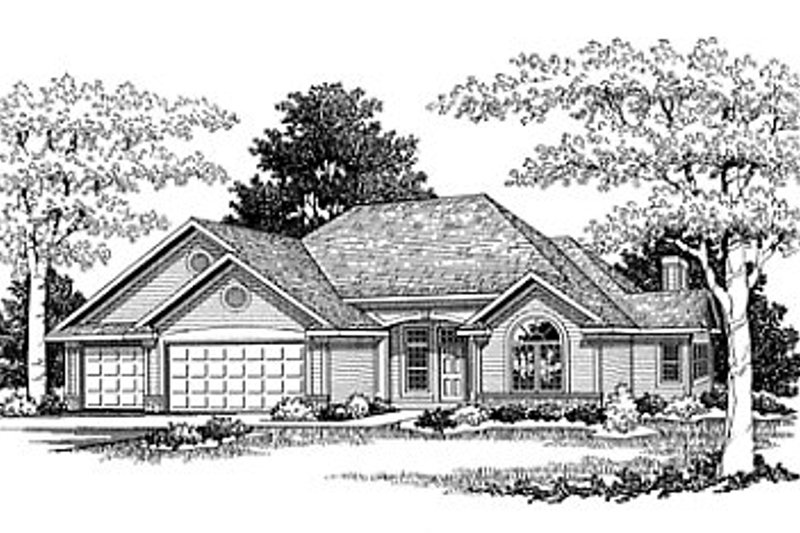 House Blueprint - Traditional Exterior - Front Elevation Plan #70-230