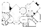European Style House Plan - 4 Beds 3.5 Baths 4535 Sq/Ft Plan #417-427 