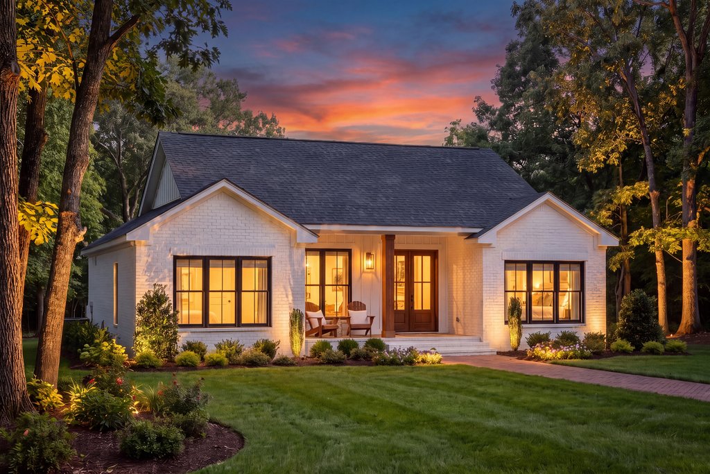 Exterior - Front Elevation 5 for Farmhouse House Plan #430-446 - 3 bed, 2 bath