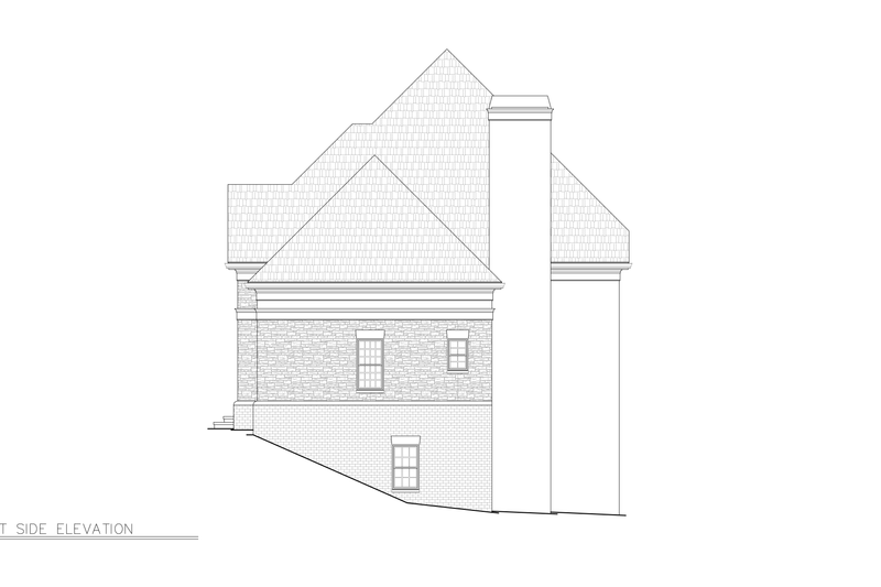 House Plan Design - Exterior - Other Elevation 2 for European House Plan #119-330 - 4 bed, 3 bath