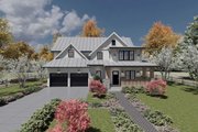 Farmhouse Style House Plan - 3 Beds 2.5 Baths 2760 Sq/Ft Plan #1101-11 