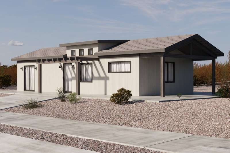 Farmhouse Style House Plan - 2 Beds 2 Baths 800 Sq/Ft Plan #1106-43