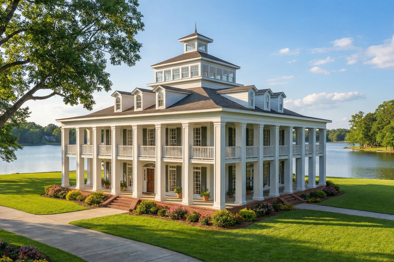 Home Plan - Exterior - Front Elevation 3 for Southern House Plan #17-280 - 5 bed, 5.5 bath