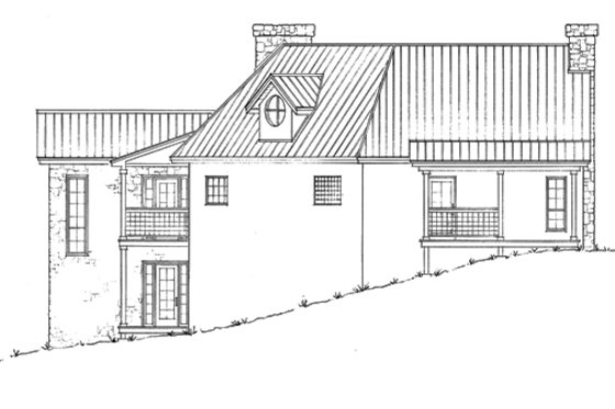 Exterior - Other Elevation 1 for Country House Plan #140-111 - 3 bed, 3 bath