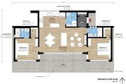 Modern Style House Plan - 2 Beds 2 Baths 1027 Sq/Ft Plan #933-14 