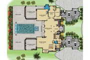 Contemporary Style House Plan - 4 Beds 5 Baths 11159 Sq/Ft Plan #548-26 