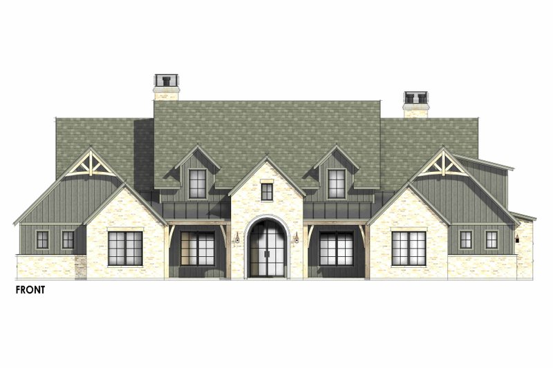 Architectural House Design - Exterior - Front Elevation 6 for Cottage House Plan #1096-14 - 4 bed, 4.5 bath