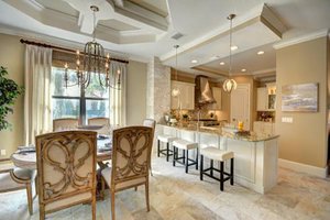 Interior - Dining Room for Mediterranean House Plan #27-445 - 4 bed, 4 bath