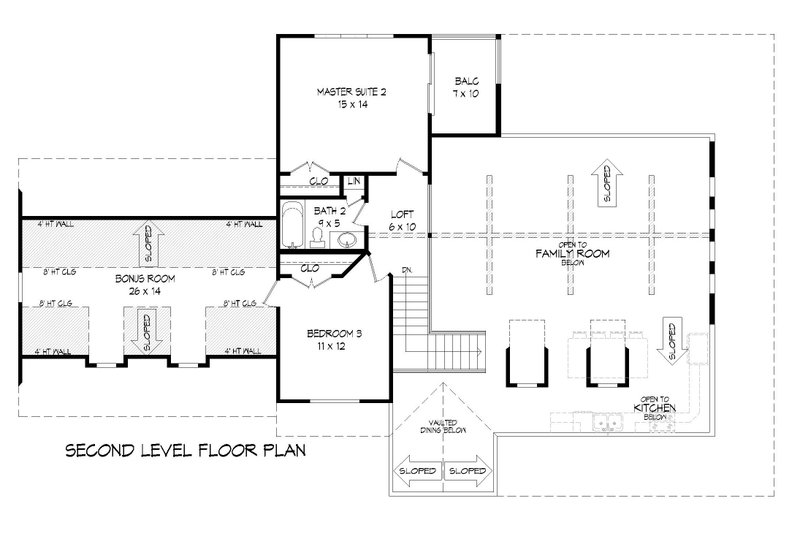 Dream House Plan - Floor Plan - Upper Floor for Traditional House Plan #932-508 - 3 bed, 2.5 bath