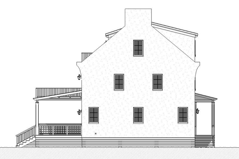 House Blueprint - Exterior - Other Elevation 1 for Beach House Plan #901-147 - 7 bed, 4.5 bath