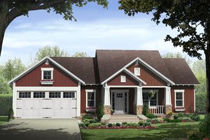 Traditional Exterior - Front Elevation Plan #21-334