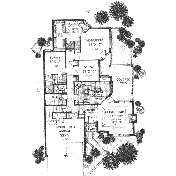 European Floor Plan - Main Floor Plan #310-484