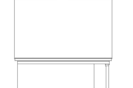 Exterior - Rear Elevation for Farmhouse House Plan #81-449 - 3 bed, 2.5 bath