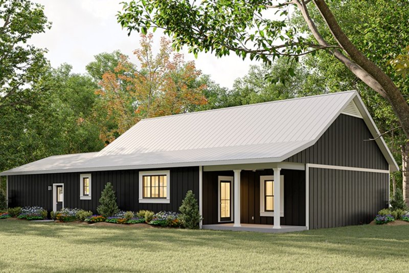 House Plan Design - Exterior - Rear Elevation for Farmhouse House Plan #44-275 - 3 bed, 2 bath