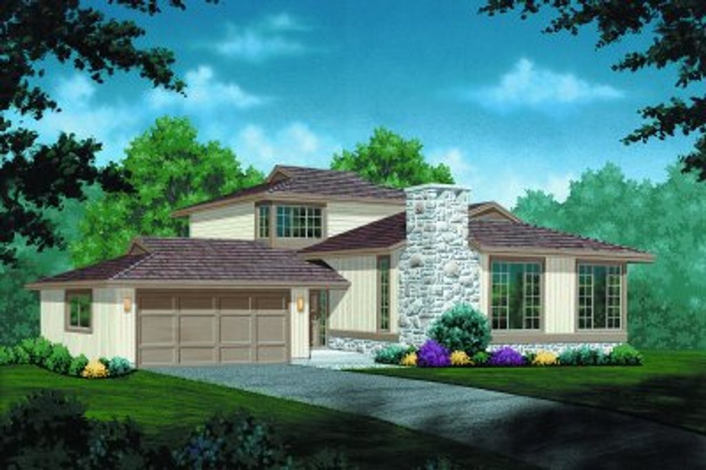 Traditional Style House Plan - 3 Beds 3 Baths 1971 Sq/Ft Plan #47-394