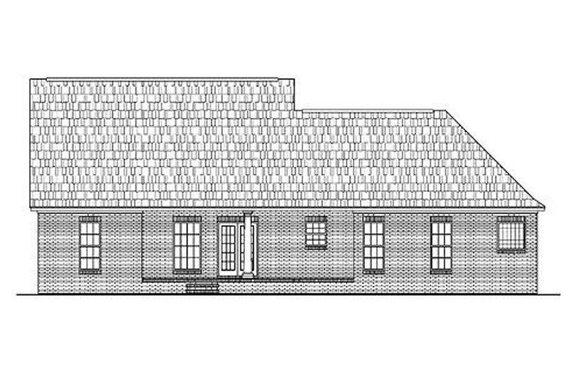 Dream House Plan - Exterior - Rear Elevation for Country House Plan #430-15 - 3 bed, 2 bath