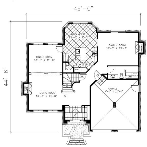 European Floor Plan - Main Floor Plan #138-329