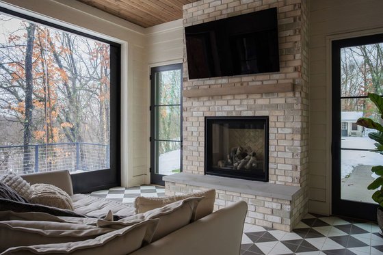 Exterior - Covered Porch for Farmhouse House Plan #928-401 - 4 bed, 4.5 bath