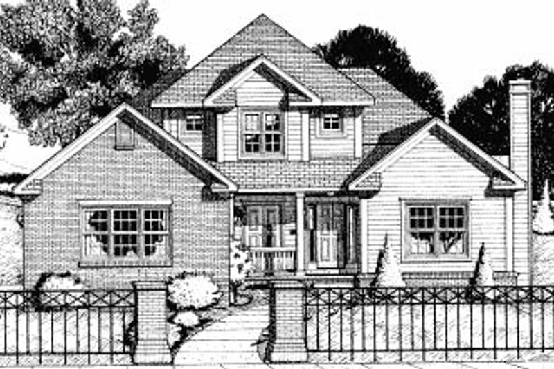 Home Plan - Traditional Exterior - Front Elevation Plan #20-693