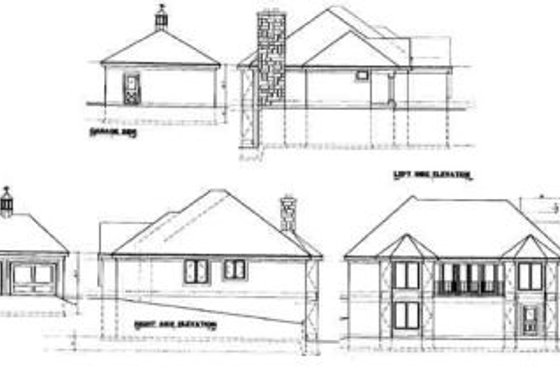 Exterior - Rear Elevation for Traditional House Plan #67-786 - 3 bed, 2 bath