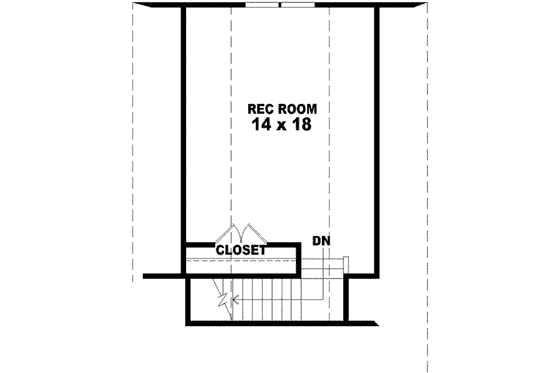 Floor Plan - Upper Floor for Traditional House Plan #81-912 - 3 bed, 2 bath