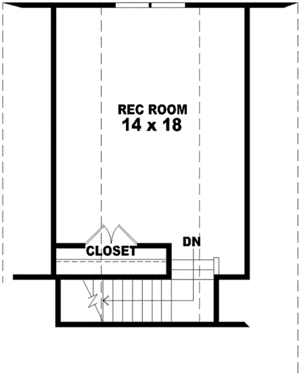 Floor Plan - Upper Floor for Traditional House Plan #81-912 - 3 bed, 2 bath